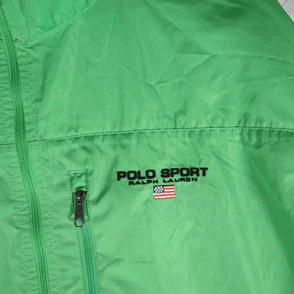 Polo Sport Ralph Lauren Jacket Green Full Zip Vintage XL